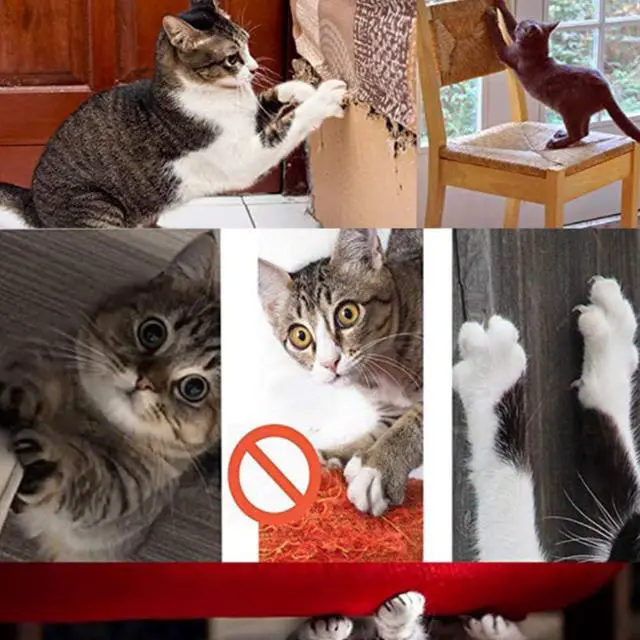 Alt view image 7 of 7 - HAOZAIKEJI Cat Scratcher Mat Sofa Protector Natural Sisal Cat Scratching Mat Cat Scratch Couch Cover Heavy Duty Couch Guard Easy Installation Scratch Pad for Grinding Claws Protecting Furniture