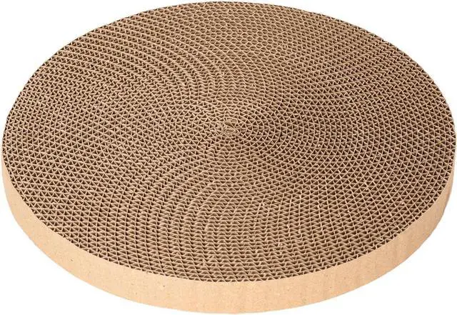 Main image of Round Cat Scratcher Refill 10 inch Diameter 7/8 inch Thickness Scratcher Replacement Pads cat Scratching Board Circle Scratcher Cat Cardboard Scratcher for Indoor Cats cat Scratch pad(1pcs)