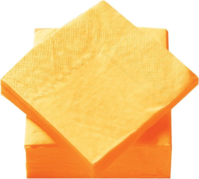 Alt view image 3 of 6 - 100 Pack Cocktail Napkin 2-Ply Disposable Napkins 5 x 5IN Yellow | Dessert Napkins for Dinner Wedding Birthday Party Bridal Anniversary Reception Event