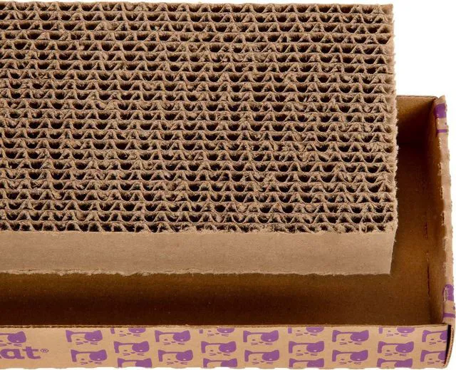 Alt view image 6 of 7 - Super Scratcher Corrugated Cat Scratcher and Scratch Pad for Cats, Catnip Infused with Catnip, Scratchers for Indoor Cats and Kittens, Cardboard Scratching Post