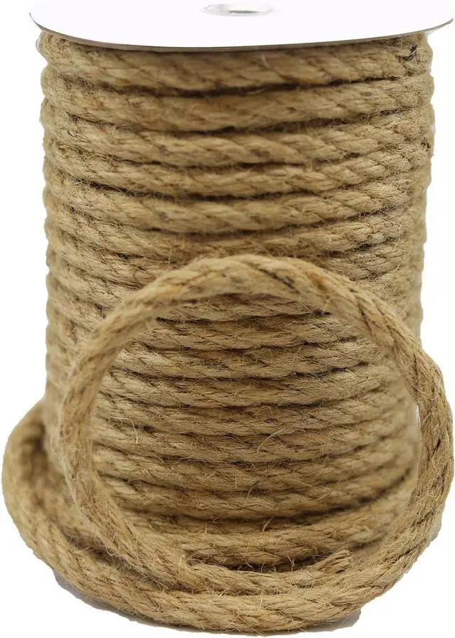 Main image of Natural Sisal Rope for Cat Scratcher,Cat Tree Rope Twine for Cat Scratching Post Replacement, Cat Tower with Scratch Post Repairing, Replace, Recovering and DIY1/4 Inch by 33 Feet