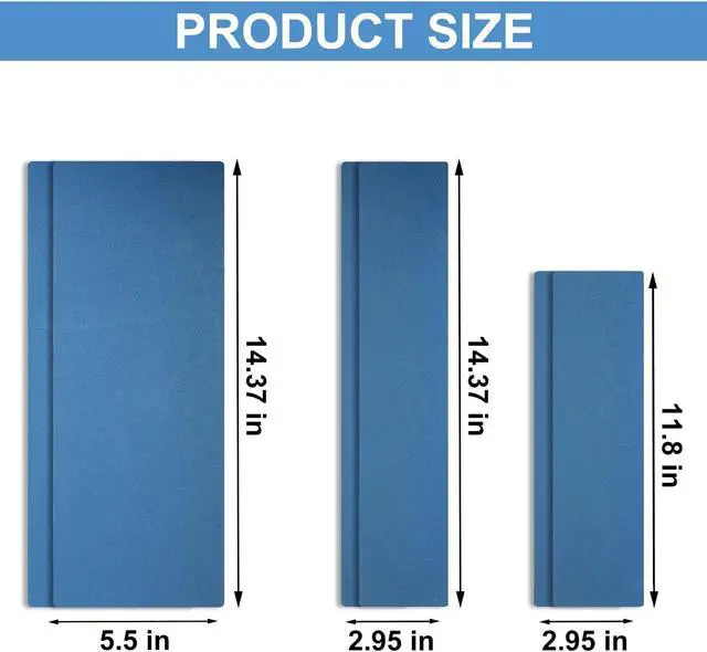 Alt view image 2 of 7 - 6pcs Cat Nail File Scratching Strips, 3 Sizes Blue 120 Grit Claw Sandpaper Nail File for Cats Scratch Pad Reliable Rounded Corners Cat Scratcher for Furniture Flat Surface Cat
