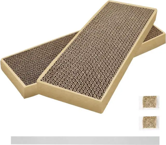 Main image of Splicing Cat Scratch Pad: Cat Scratchers for Indoor Cats and Kitten, 2 Pack Cat Scratching Pad, Cat Scratcher Cardboard, Scratching Pad, Premium Scratch from Cats, Double-Sided Design
