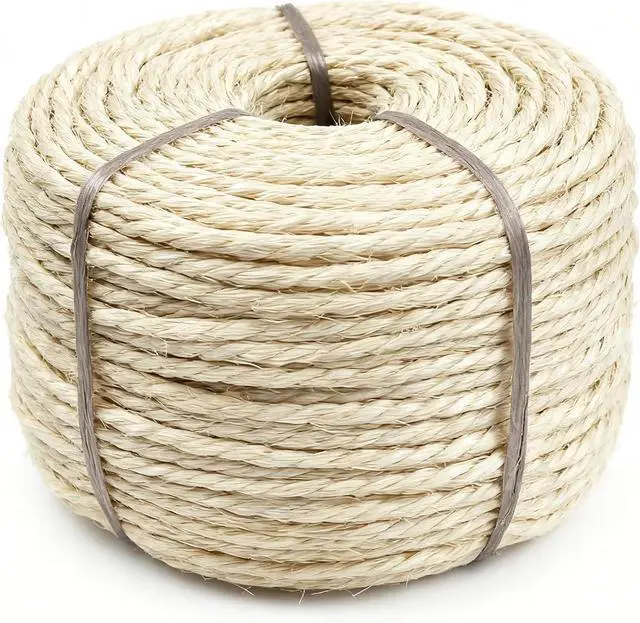 Main image of 164Ft Sisal Rope for Cat Tree & Scratching Post Replacement, Scratcher Rope to Refresh Cat Furniture, Durable Cat Scratching Rope