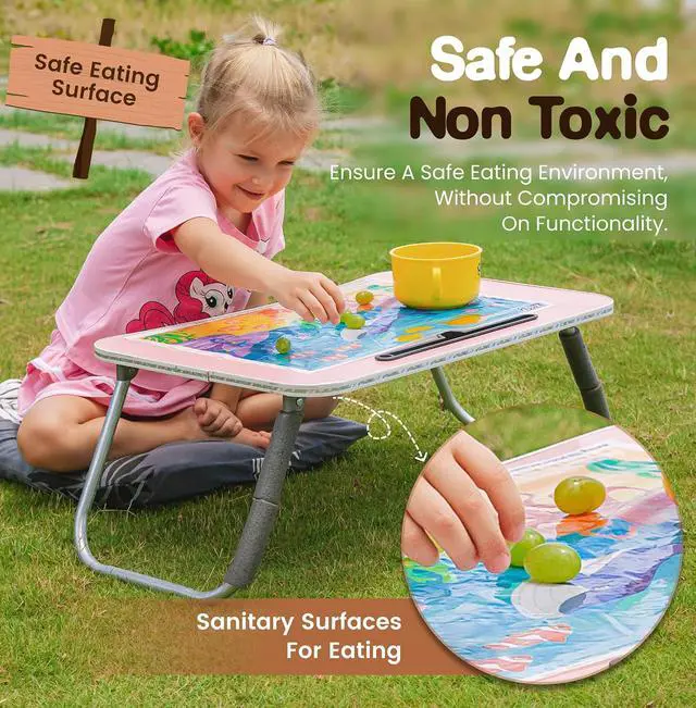Alt view image 4 of 6 - 40 Pack Waterproof Disposable Placemats for Baby, Place mats for Kids, Toddler - Kids Placemats for Dining Table Tyke, Restaurants, and Travel (Aquarium, Alphabet and Zoo Theme)