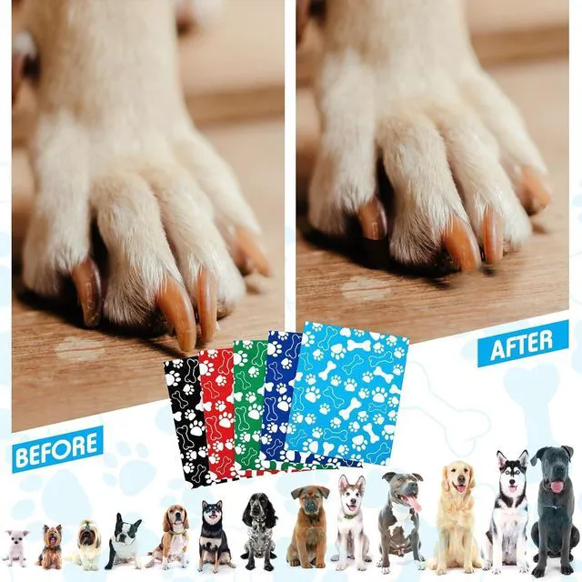 Alt view image 4 of 7 - 5 Pcs Dog Scratch Pad Cat Nail File Scratcher Liner Replaceable Sandpaper for Litter Box Furniture Pet Manicure Pedicure Dog Claw Care Replacement Sand Paper 9x11''