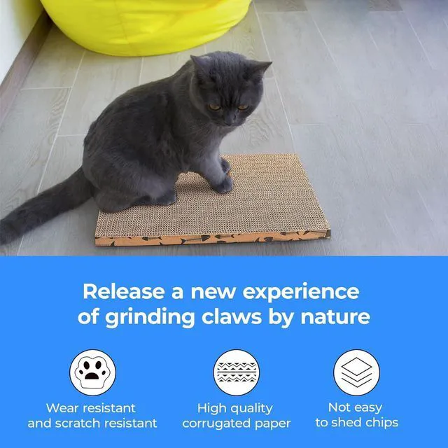 Alt view image 6 of 7 - Cat Scratcher Cardboard Cat Scratching Board Cat Scratchers for Indoor Cats Cat Scratching pad (1pcs)