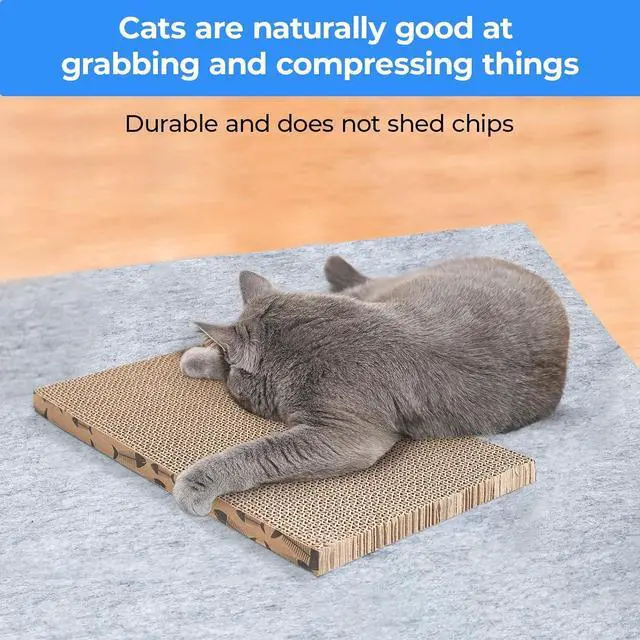 Alt view image 7 of 7 - Cat Scratcher Cardboard Cat Scratching Board Cat Scratchers for Indoor Cats Cat Scratching pad (1pcs)
