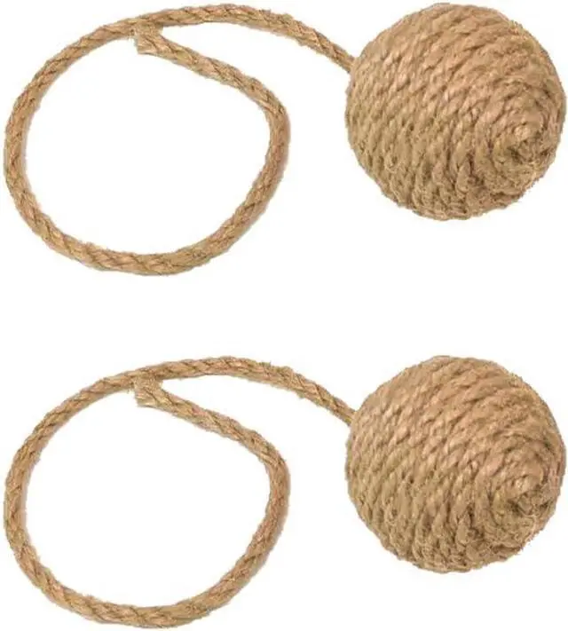 Main image of 1.7in Cat Toy Ball Sisal Rope Wrapping Cat Rope Ball,2pcs