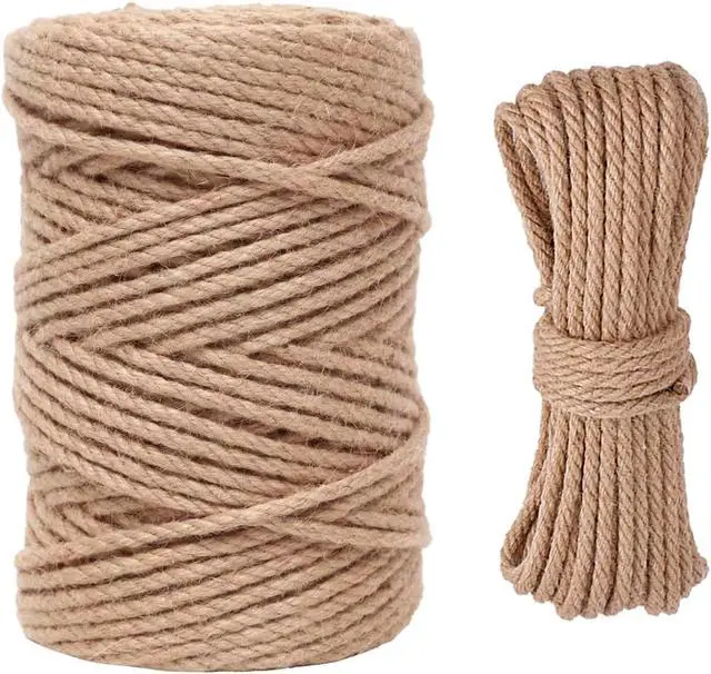 Alt view image 3 of 7 - Nature Hemp Rope, Sisal Rope for Cat Scratcher, Cat Scratching Post Replacement, Heavy Duty Jute Twine for Cat Tree and Tower, DIY (1/4inch, 33FT)