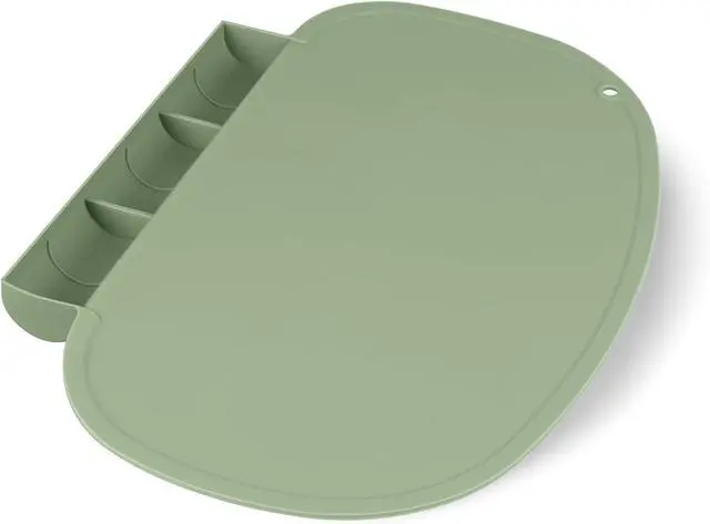 Main image of Silicone Placemat, Tablemats with Food Catching Pocket, Non-Slip Silicone Placemat for Restaurants Home Travel (Sage)
