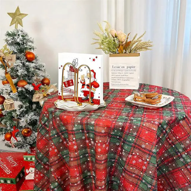 Alt view image 3 of 7 - Modern Standing Napkin Holder for Table Ceramic Gold Napkin Holders for Christmas Paper Napkins Xmas Cocktail Tissue Dispenser,Servilleteros para Mesas for kitchen, dining, counter tops, outdoors