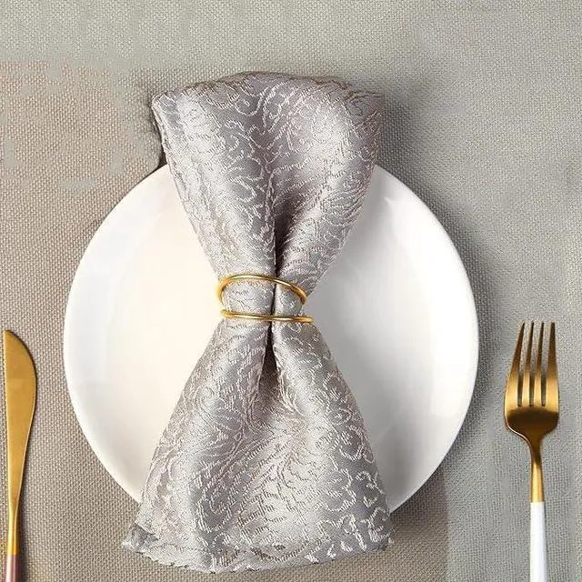 Alt view image 4 of 6 - Gold Napkin Rings-12 PCS Metal Spiral Napkin Rings(Spiral) | Napkin Holders Buckles for Family Dinner, Wedding, Party,Table Decorations