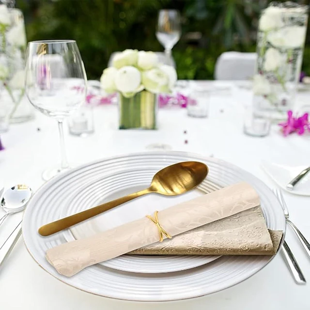 Alt view image 6 of 6 - Gold Napkin Rings-12 PCS Metal Spiral Napkin Rings(Spiral) | Napkin Holders Buckles for Family Dinner, Wedding, Party,Table Decorations