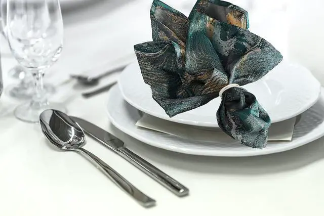 Alt view image 6 of 6 - Silver Napkin Rings - 10 Pcs Stainless Steel Napkin Rings | Rotundity Metal Napkin Ring for Table Settings Wedding Christmas Party Dinner Table