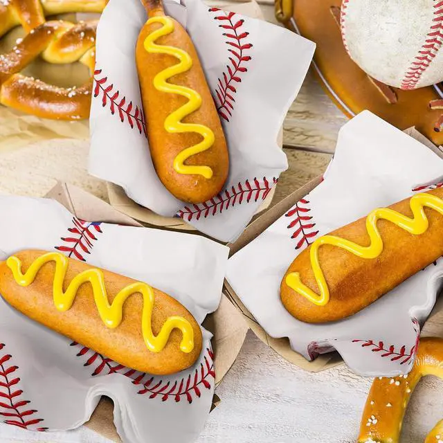 Alt view image 5 of 7 - 48 Pieces Baseball Napkins - 13 x 13 Inches Disposable Pattern Napkins for Sports Party Supplies, Birthday Party Decorations