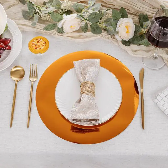 Alt view image 3 of 7 - 50Pcs Round Paper Placemats 13" Disposable Place Mats