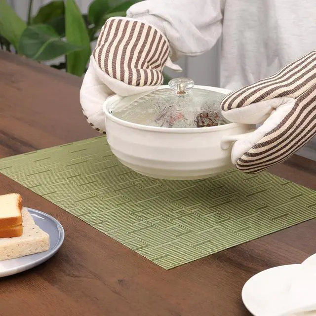 Alt view image 3 of 7 - Placemats Set of 4 Kitchen and Dining Table Placemats