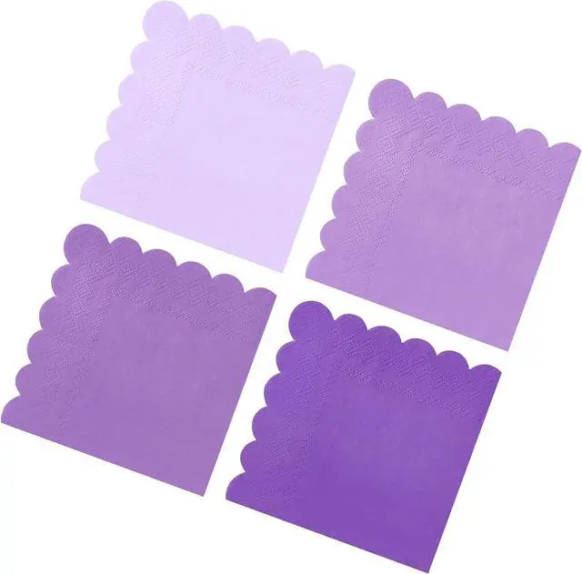 Main image of 120PCS Gradient Purple Cocktail Beverage Party Napkins