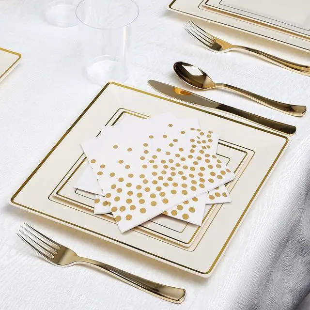 Alt view image 4 of 7 - 100 Pcs White Cocktail Napkins for Party