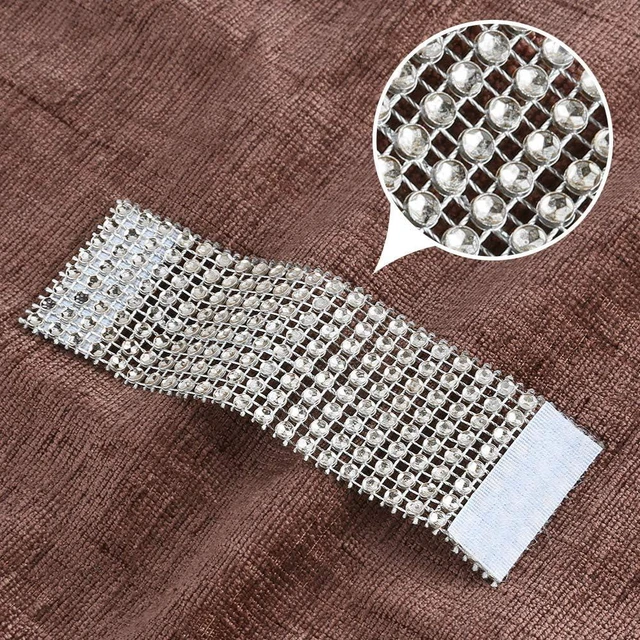 Alt view image 2 of 7 - 50pcs Napkin Rings, Silver Napkin Rings Buckles | Napkin Rings for Table Decorations, Wedding, Dinner, Party, DIY Decoration