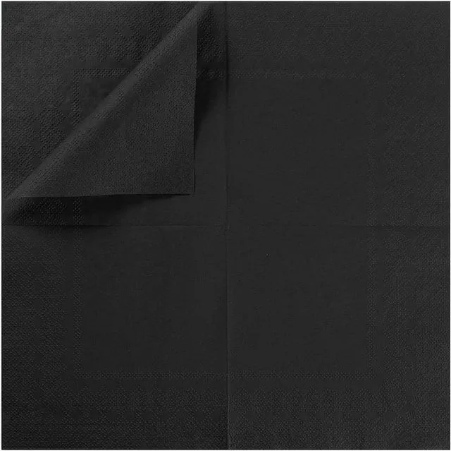 Alt view image 4 of 7 - 100 Pack Cocktail Napkin 2-Ply Disposable Napkins 5 x 5IN Black