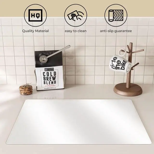 Alt view image 6 of 7 - 10 PCS Plastic Placemat Heat Resistant Washable Table Mats, Clear Placemats for Table, Dining, Kitchen, Crafting and Shelf Liner, 17 x 11 Inch
