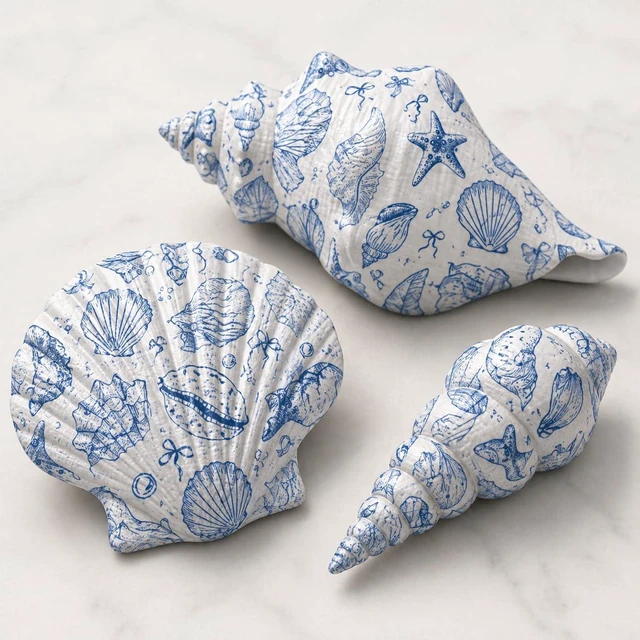Alt view image 6 of 7 - Nautical Seashell Sea Napkins - 50pcs 2Ply | Ocean Beach Cocktail Beverage Napkins, Summer, Tropical, Wedding Bridal & Birthday, Coastal Dinner Party Supplies