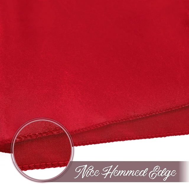 Alt view image 6 of 6 - 12 Pieces Red Satin Napkins, 17" x 17" Square Table Napkins, Silky Soft Smooth Washable Napkins for Restaurant, Weddings, Dinner, Party Decoration