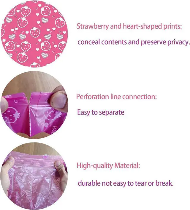 Alt view image 3 of 6 - 150Pcs Sanitary Napkin Disposal Bags, Feminine Hygiene Disposal Bags, Disposal for Tampons, Liners, and Pads