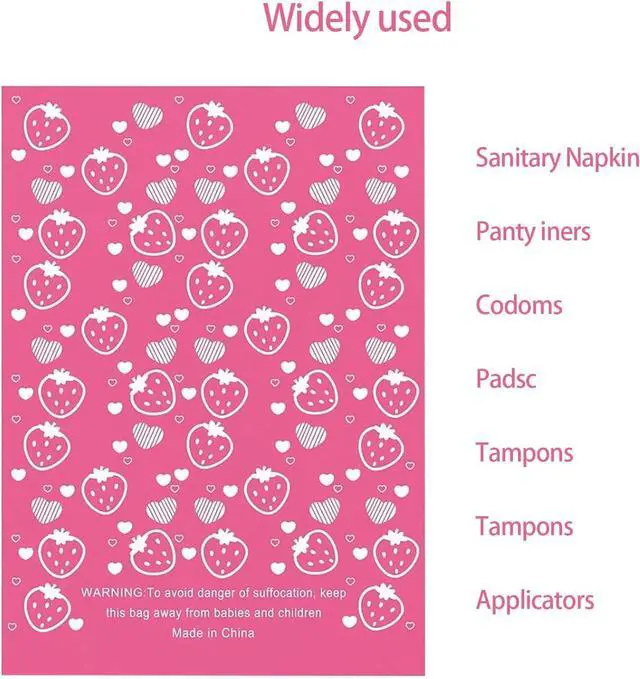 Alt view image 6 of 6 - 150Pcs Sanitary Napkin Disposal Bags, Feminine Hygiene Disposal Bags, Disposal for Tampons, Liners, and Pads