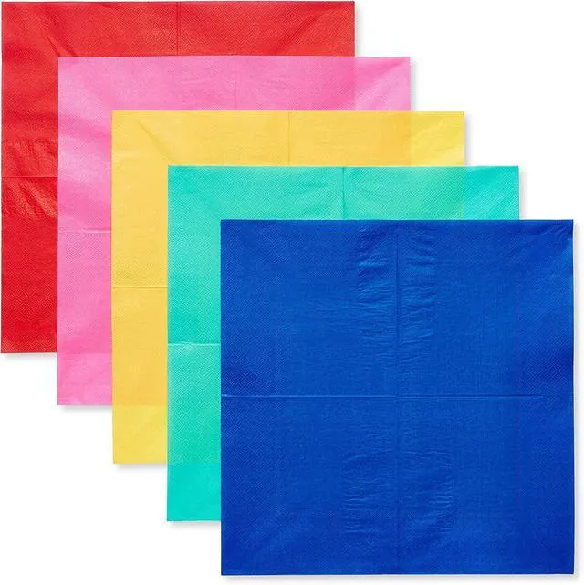 Alt view image 2 of 6 - 50-Count Rainbow Lunch Napkins