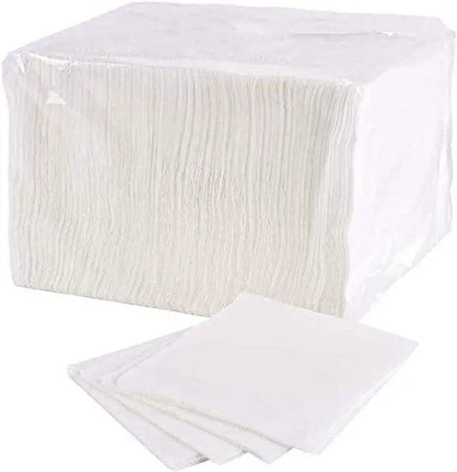 Main image of Paper Lunch Napkins. 500 Count Lunch Napkins 1 Ply, White. 12 x 12