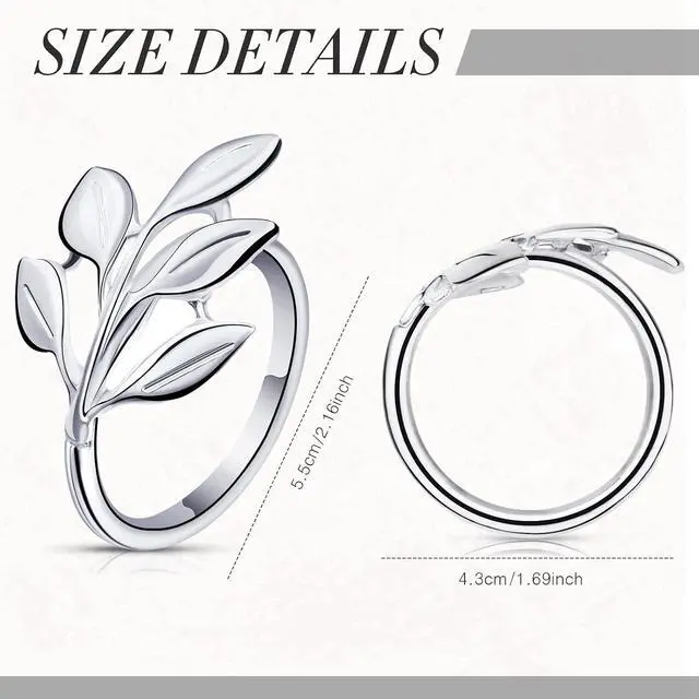 Alt view image 6 of 7 - Set of 12 Leaf Napkin Rings Silver Metal Napkin Rings Holders Bulk with Elegant Leaf Shape for Vintage Wedding Bridal Thanksgiving Christmas Fall Festive Dinner Table Party Decoration Favors
