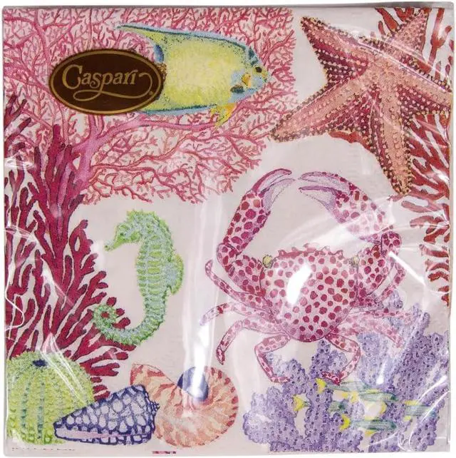 Alt view image 2 of 7 - Under the Sea Paper Cocktail Napkins, 20 Per Package