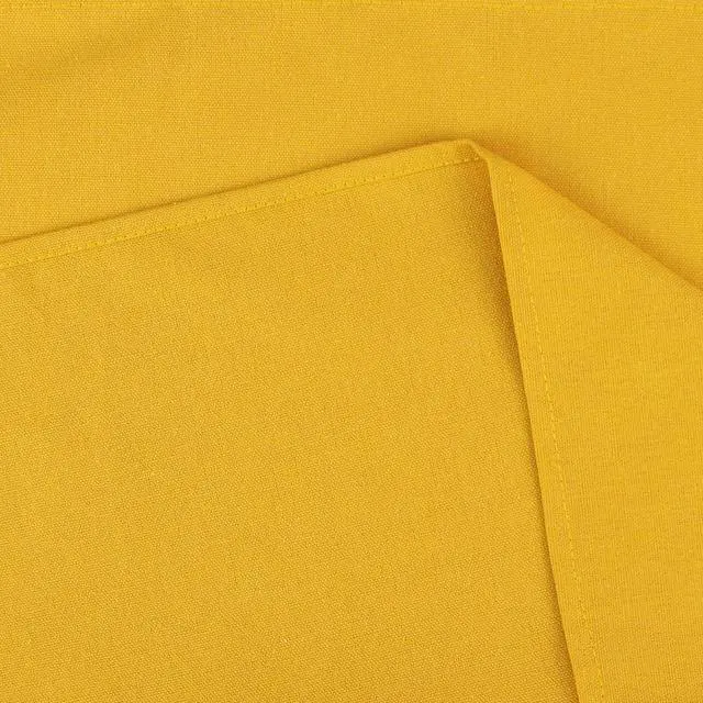 Alt view image 5 of 7 - Solid Color Cotton Blended Dinner Cloth Napkins - Set of 12 (17 x 17 inches) - for Events & Home Use (Yellow)
