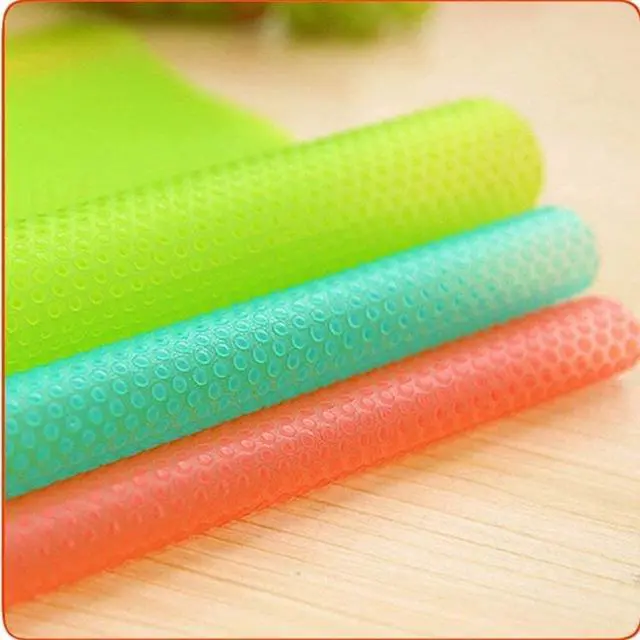 Alt view image 6 of 6 - 7 PCS Shelf Mats Refrigerator Liners Washable Refrigerator Pads Fridge Mats Drawer Placemats Home Kitchen Gadgets Accessories Organization for Top Freezer(2green+2pink+3blue)