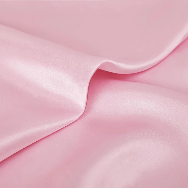 Alt view image 7 of 7 - Light Pink Silky Satin Napkins (12 Pieces, 17x17 Inches),Washable Polyester Square Table Napkins for Wedding Dinner Party Decoration