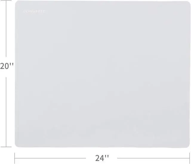 Alt view image 2 of 7 - 24 X 20inch X-Large Reusable Silicone Table Mat Child Kids Dinner Placemat Desk Countertop Waterproof Protector Heat Insulation Kitchen Pastry Rolling Dough Pad Tool (Grey)