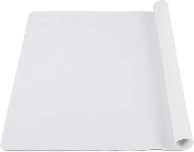 Main image of 24 X 20inch X-Large Reusable Silicone Table Mat Child Kids Dinner Placemat Desk Countertop Waterproof Protector Heat Insulation Kitchen Pastry Rolling Dough Pad Tool (Grey)