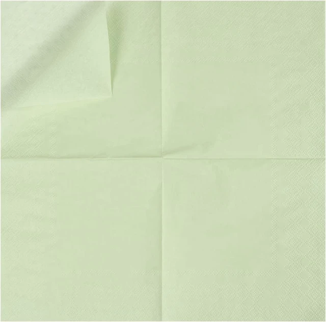Alt view image 3 of 7 - 100 Pack Cocktail Napkin 2-Ply Disposable Napkins 5 x 5IN Sage-Green | Dessert Napkins for Dinner Wedding Birthday Party Bridal Anniversary Reception Event