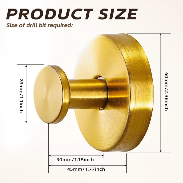 Alt view image 7 of 7 - Stainless Steel Towel Hooks No Drill, Suction Cup Hooks for Shower