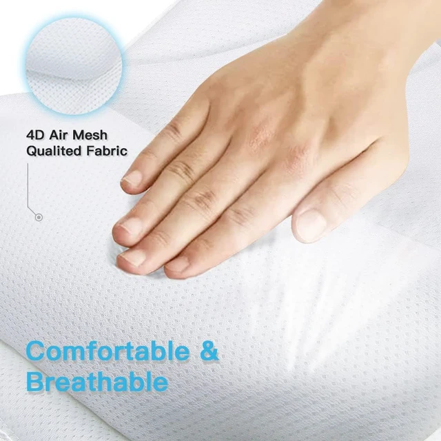 Alt view image 3 of 7 - Bath Pillow for Tub Luxury Bathtub Pillow for Head and Neck 4D Air Mesh Spa Bath Tub Pillow Headrest with Non-Slip 6 Strong Suction Cups Bathtub Pillow Soaking Tub Bathroom Bath Gifts