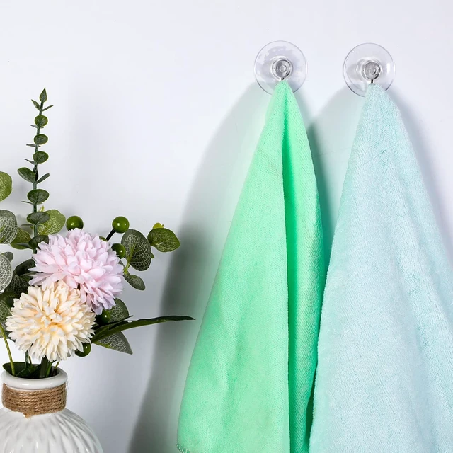 Alt view image 6 of 7 - 1.2 Inch, 80 Pcs Clear Suction Cups Hooks for Wall Safe Load 3 lb