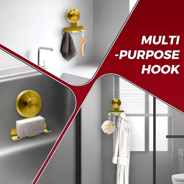 Alt view image 7 of 7 - 2026 New Drill-Free Stainless Steel Suction Cup Razor Holder for Shower