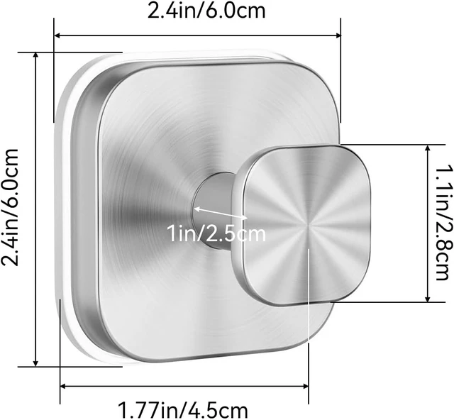 Alt view image 3 of 7 - NoDrill Bathroom Hooks for Towel & Loofah, Suction Cup Hooks for Shower