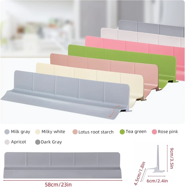 Alt view image 3 of 7 - Grey, 23" Ultra Silicone High Sink Splash Guard