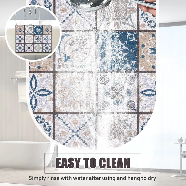 Alt view image 5 of 7 - Shower Mat Non Slip Extra Long Bath Tub Mat Non Slip 16''x39'' Loofah Bathroom Shower Mat for Inside Shower Soft Textured Foot Massage Pad Bathroom Floor Mat for Wet Area No Suction Cups Quick Dry