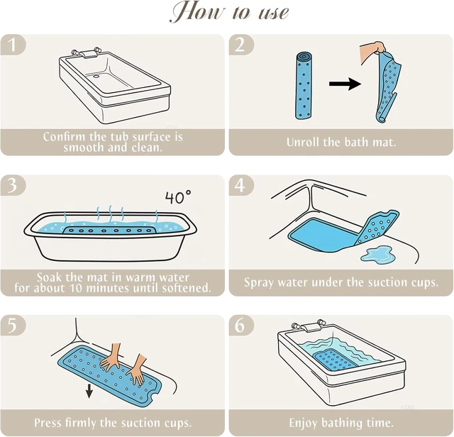 Alt view image 3 of 7 - Sea Turtle Bath Mat for Tub Non Slip-40x16 Inch