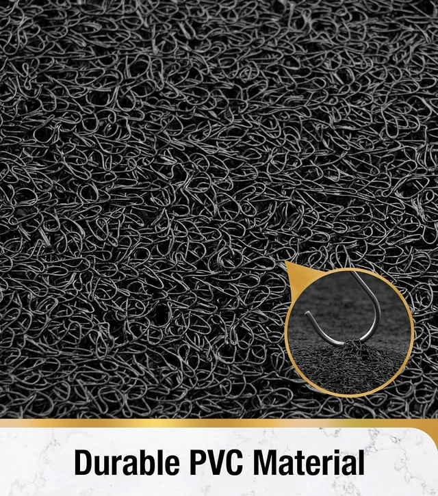 Alt view image 6 of 7 - Black, Bathroom Accessories, Quick Drying Stall Floor Mat, Soft Loofah-Style Bathtub Mat Without Suction Cup, 35 x 16 Inch Non Slip Bath Mat for Textured Tub, Shower Mat with Center Drain Hole